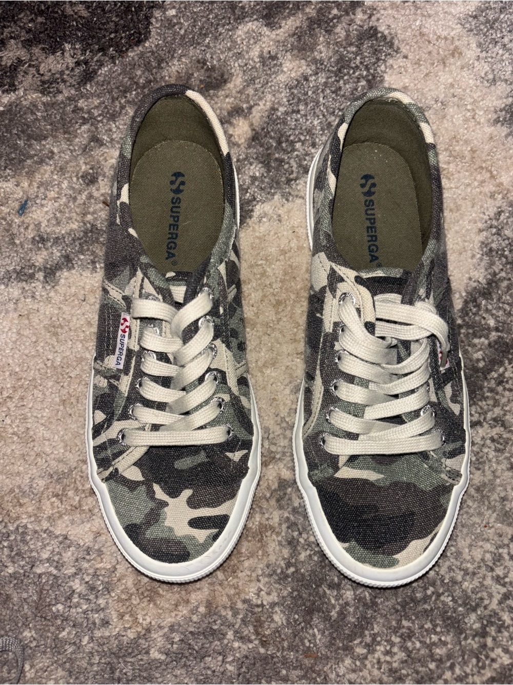 Superga Camo Canvas size 9
